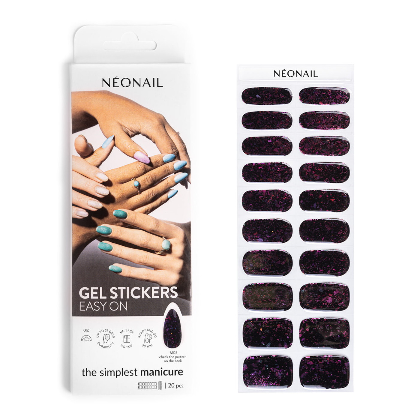 GEL STICKERS EASY ON M03 Schwarz- kaufen