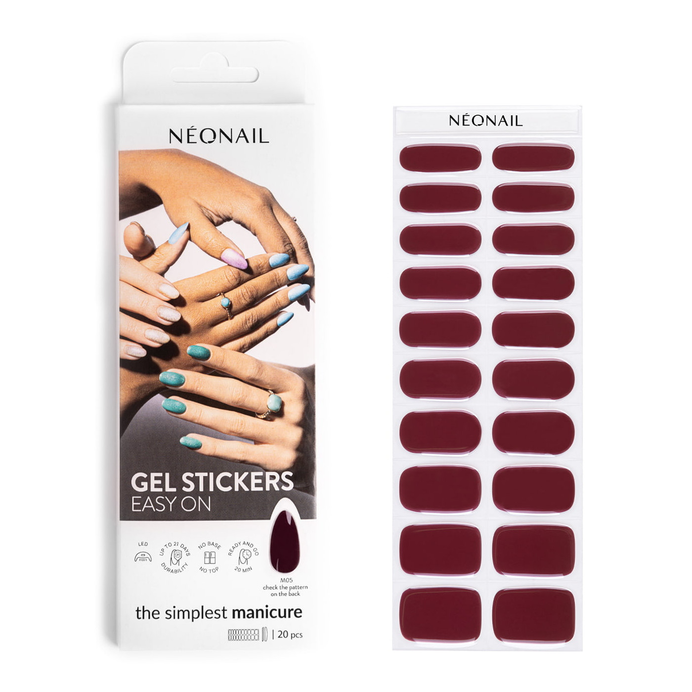 GEL STICKERS EASY ON M05 Rot- kaufen