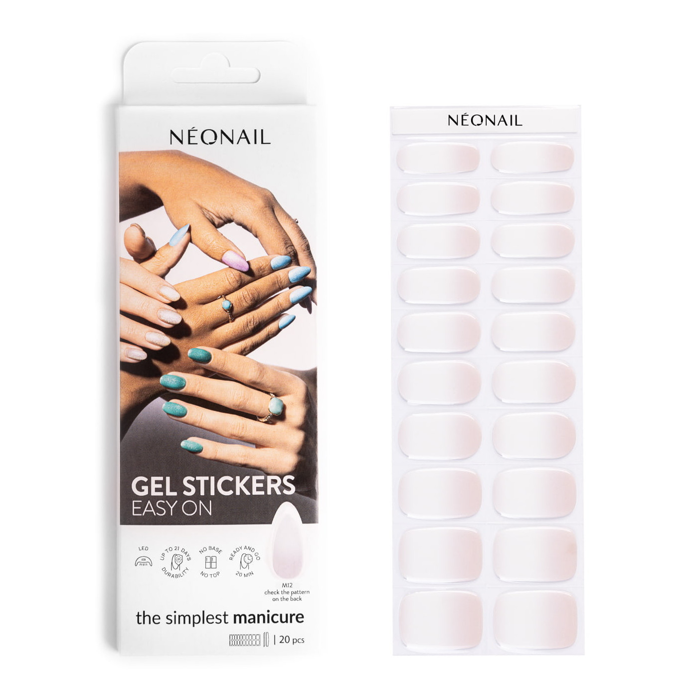 GEL STICKERS EASY ON M012 weiß, rosa- kaufen