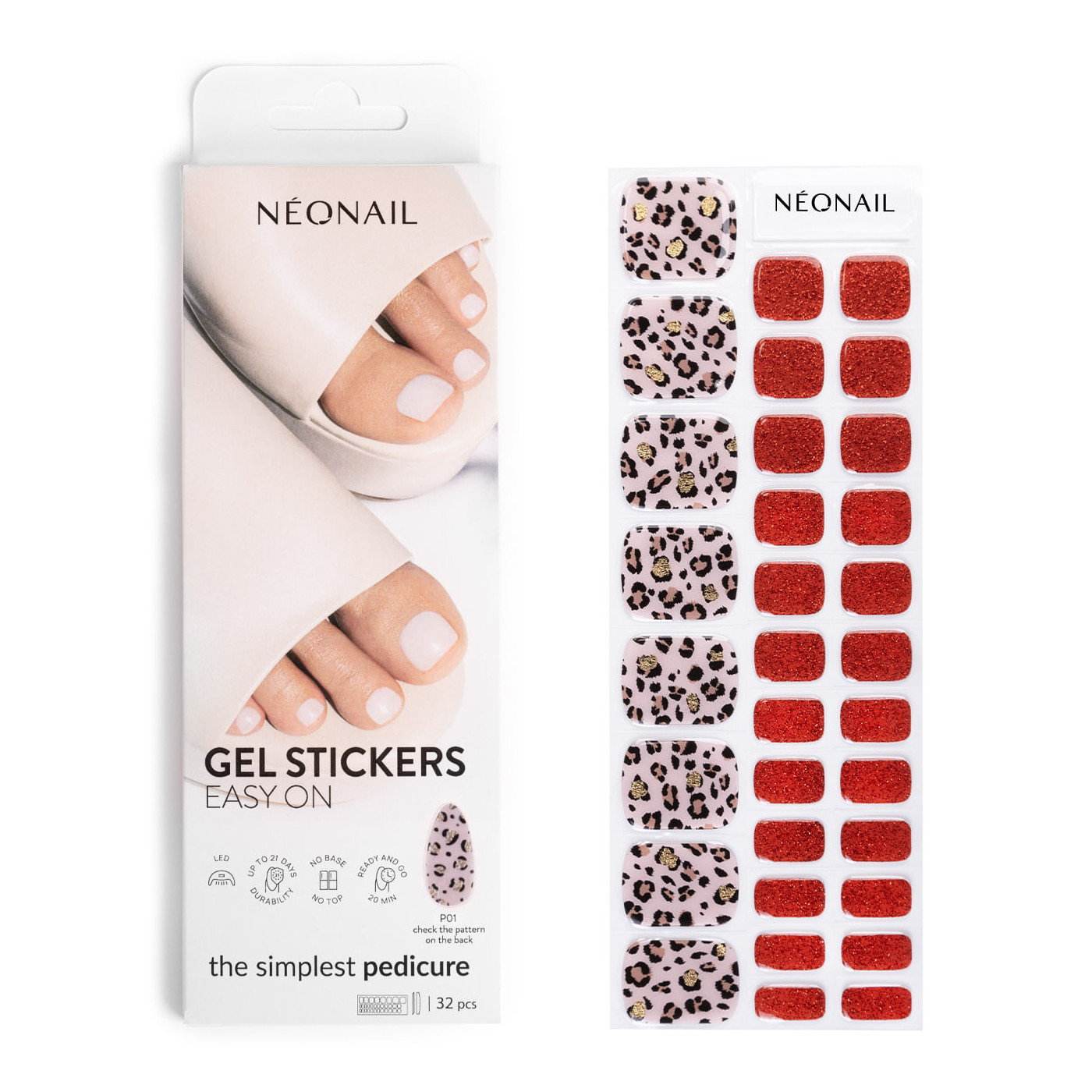 GEL STICKERS EASY ON P01 Rosa, Rot- kaufen