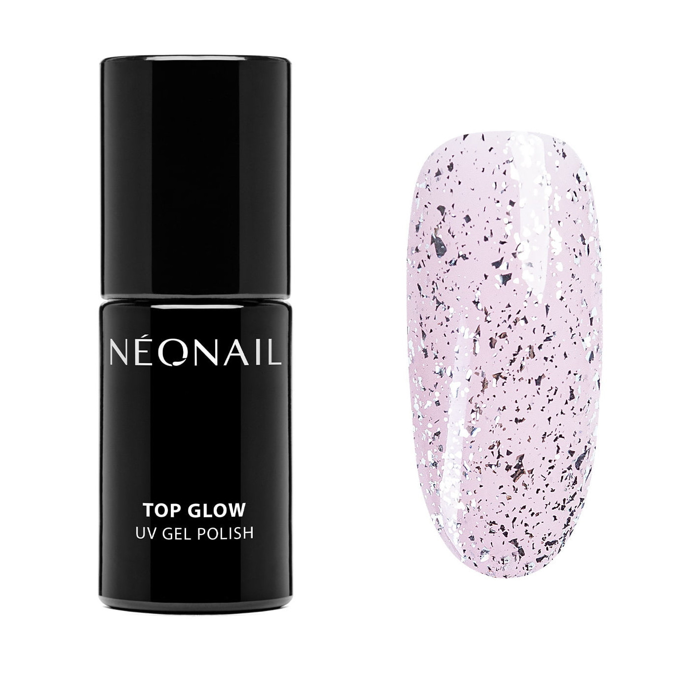UV Nagellack Silber- Top Glow Silver Flakes kaufen
