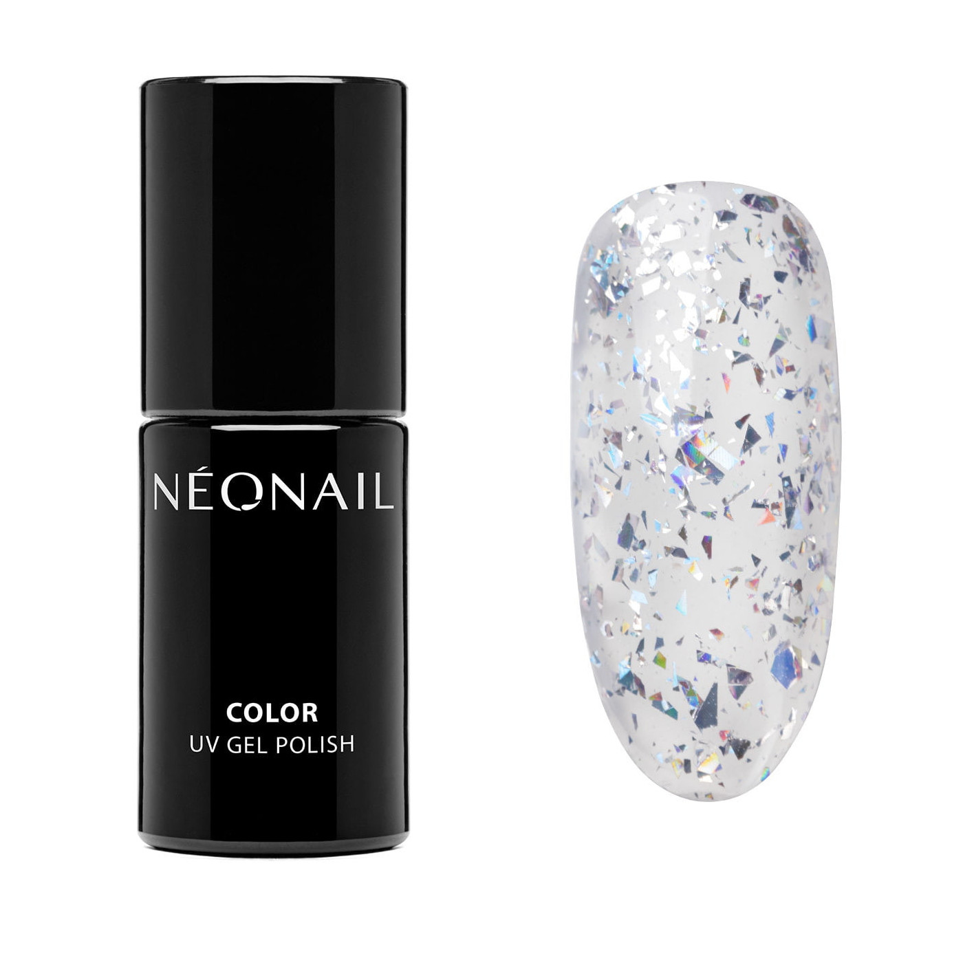 UV Nagellack Silber, Blau- Silver Confetti kaufen