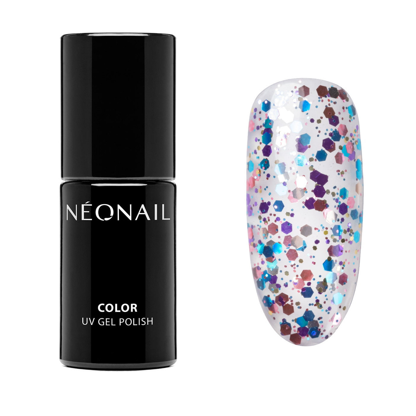 UV Nagellack Rosa, Blau & Violett- Crazy Confetti kaufen