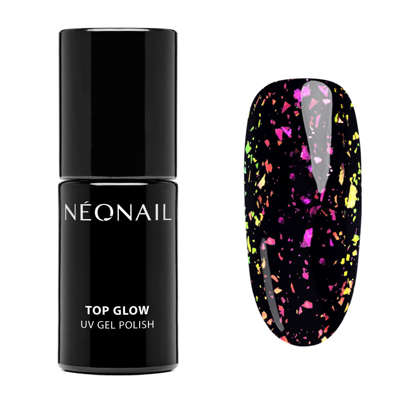 UV Nagellack Rosa- Top Glow Rose Aurora Flakes kaufen