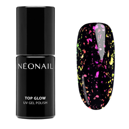 UV Nagellack Rosa- Top Glow Rose Aurora Flakes kaufen