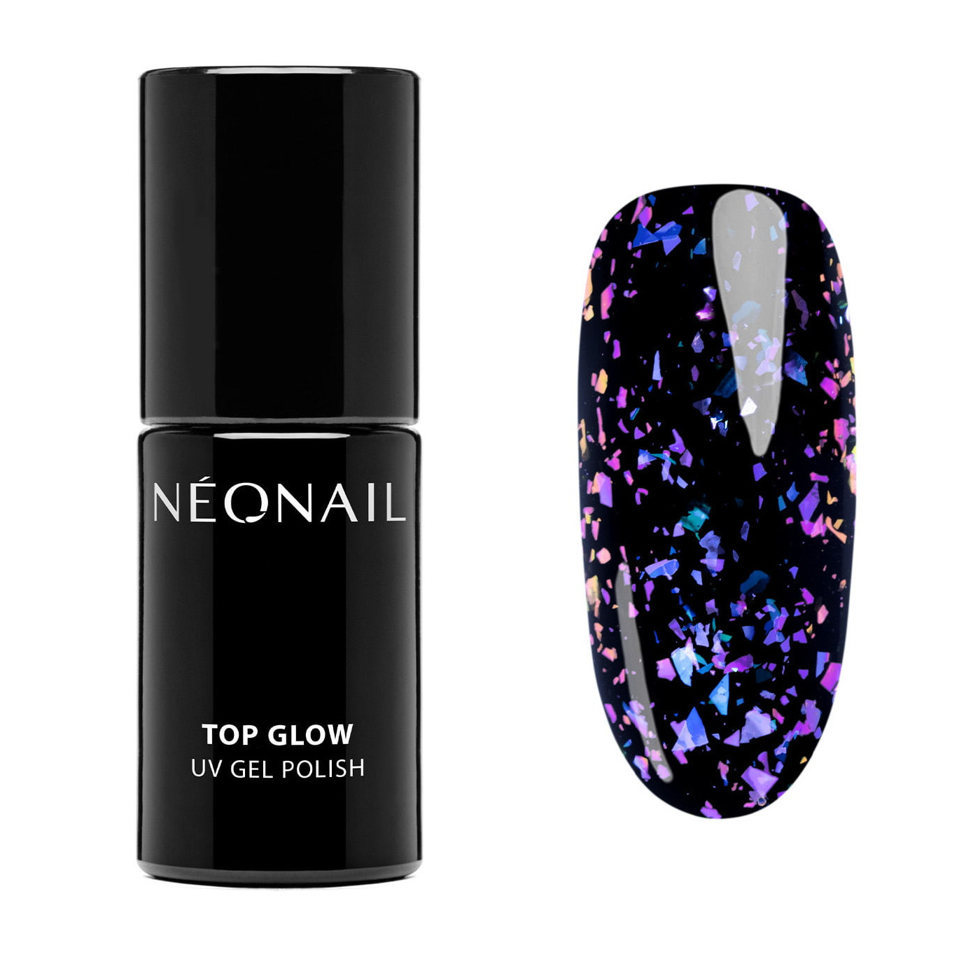 UV Nagellack Violett- Top Glow Violet Aurora Flakes kaufen
