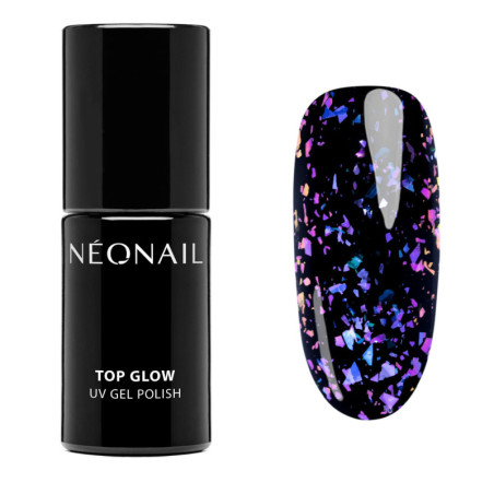 UV Nagellack Violett- Top Glow Violet Aurora Flakes kaufen