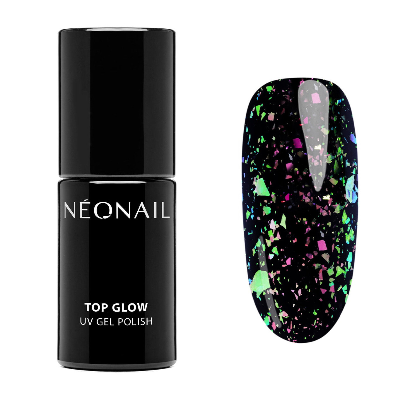 UV Nagellack Grün- Top Glow Lime Aurora Flakes kaufen